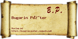 Bugarin Péter névjegykártya